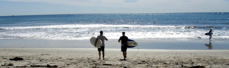Ed and Jeremy go surfing
